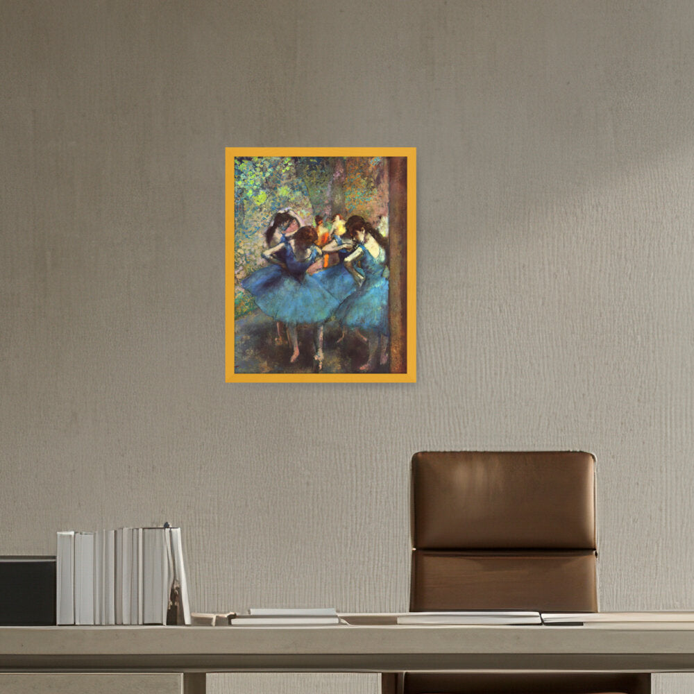 Blue Ballerinas - Framed Canvas