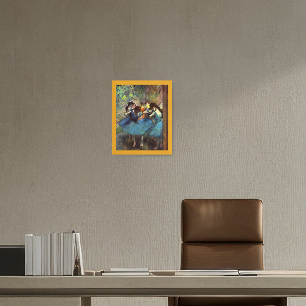 Blue Ballerinas - Framed Canvas