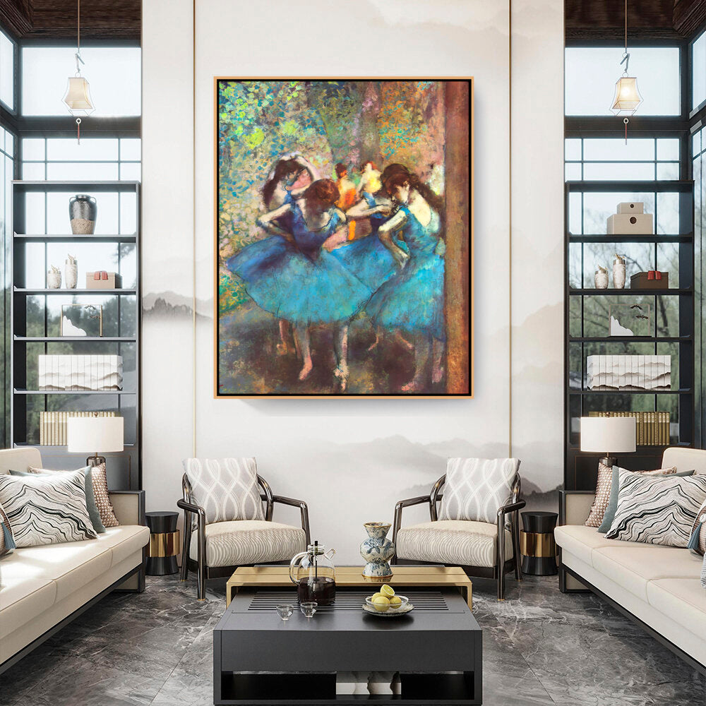 Blue Ballerinas - FLOATING FRAME