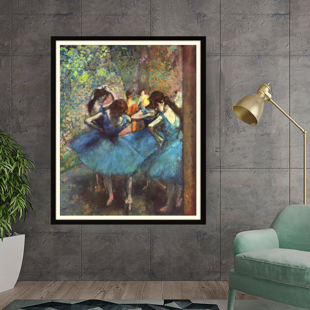 Blue Ballerinas - WALL MOUNT FRAME