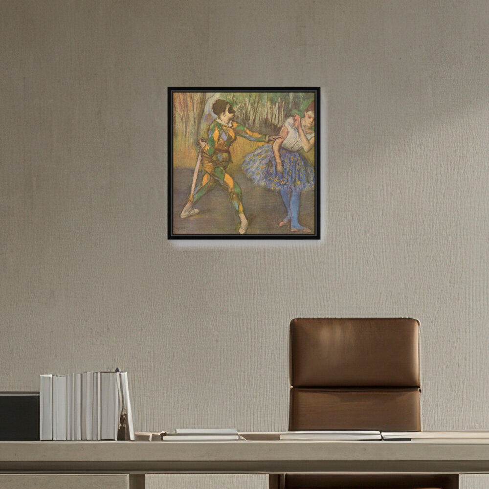Harlequin And Colombina - FLOATING FRAME