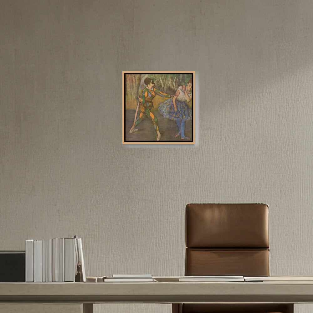 Harlequin And Colombina - FLOATING FRAME