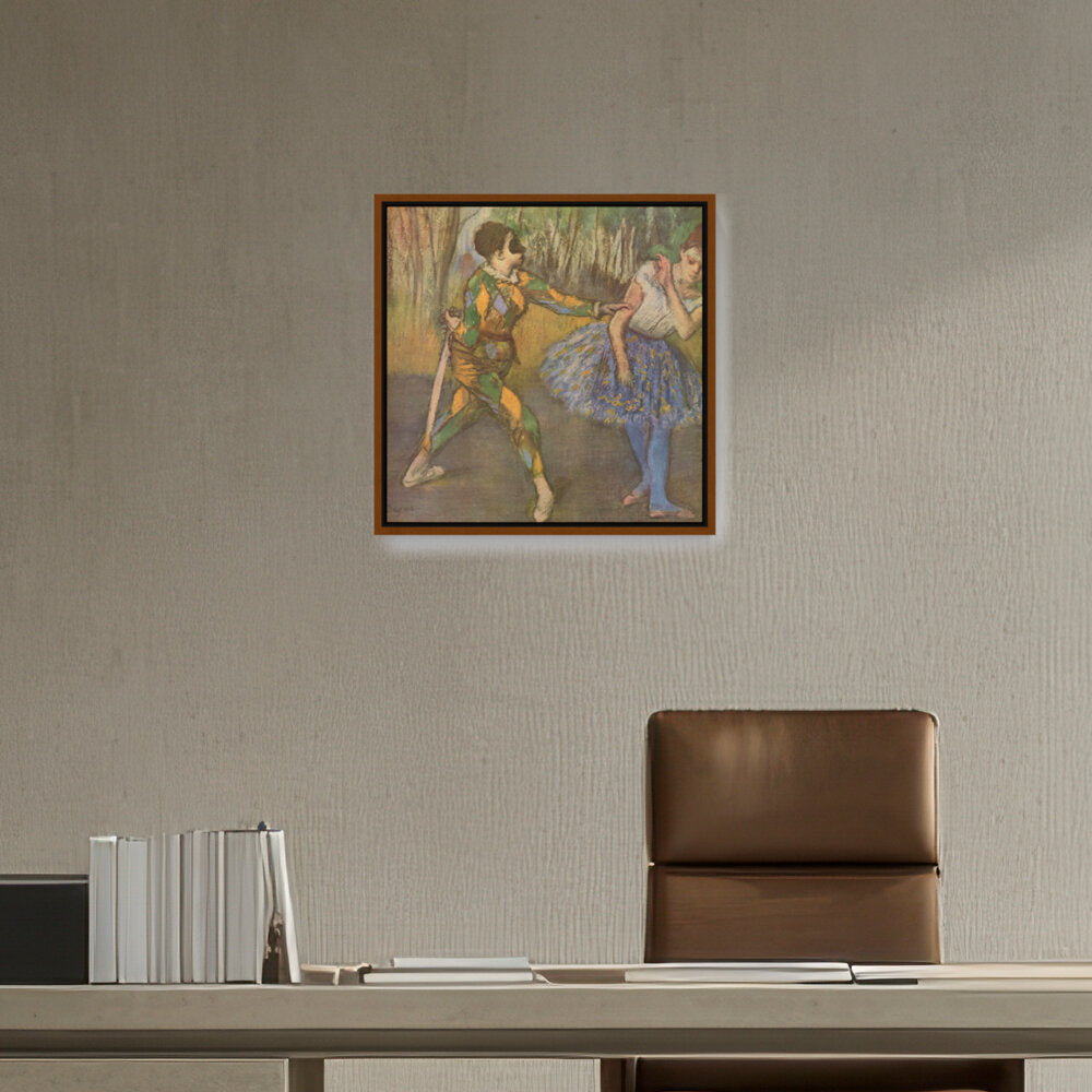 Harlequin And Colombina - FLOATING FRAME