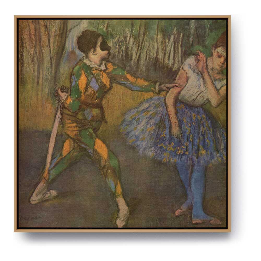 Harlequin And Colombina - FLOATING FRAME