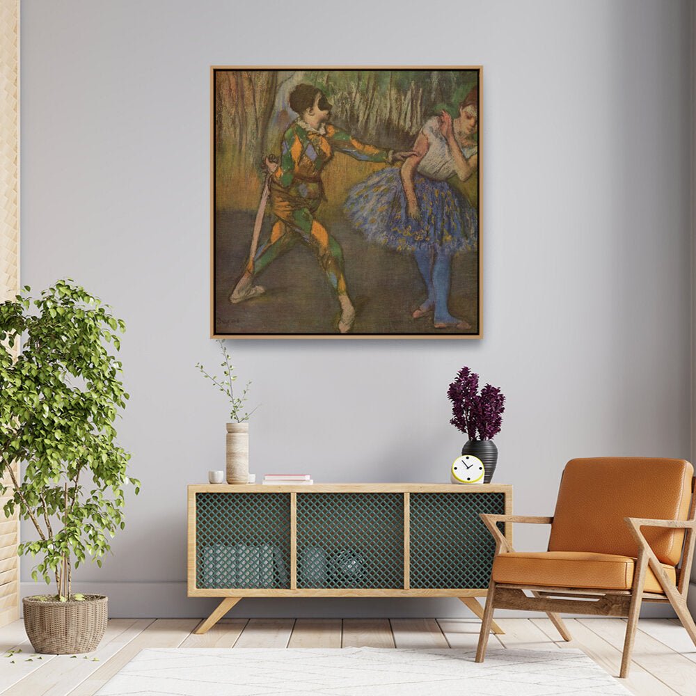 Harlequin And Colombina - FLOATING FRAME