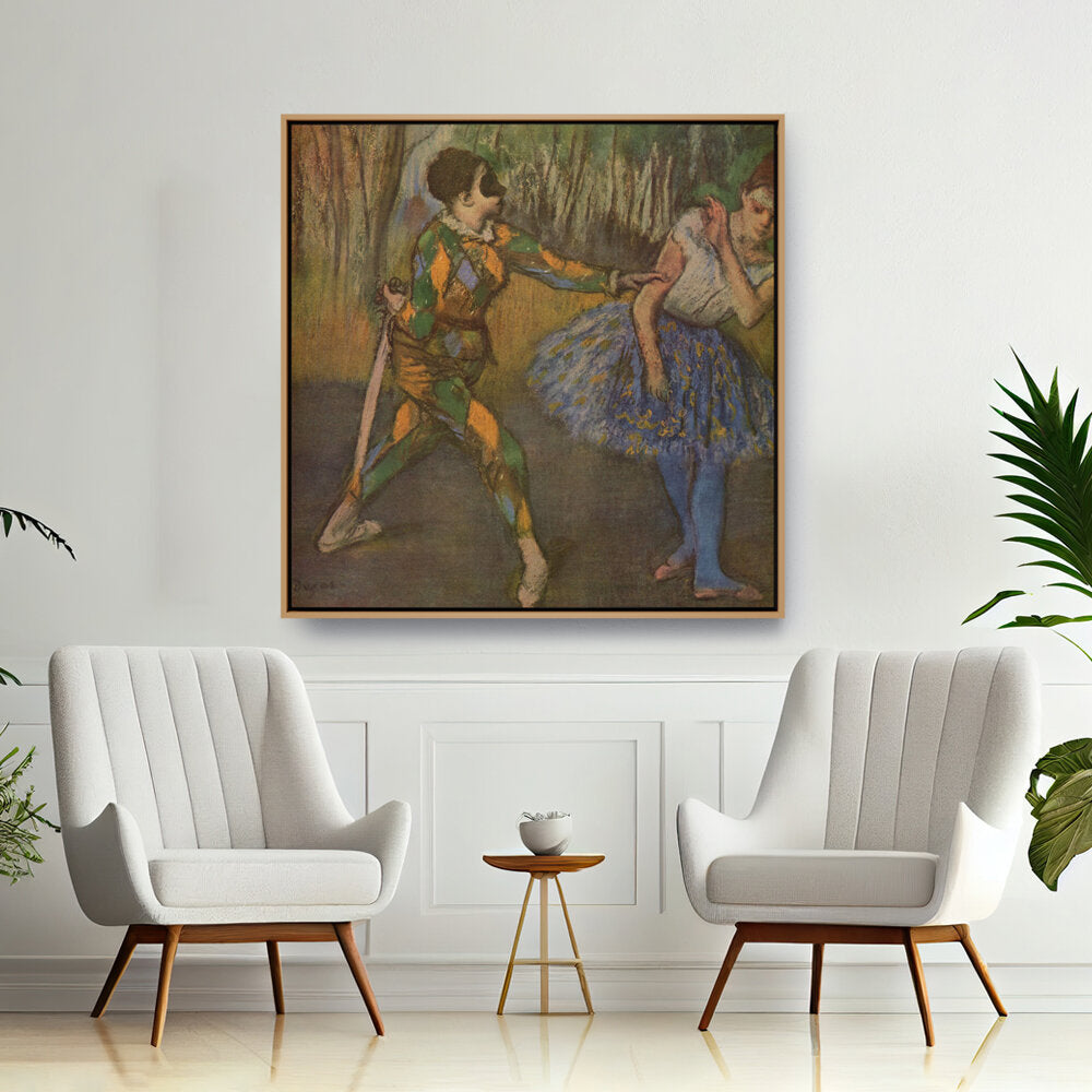 Harlequin And Colombina - FLOATING FRAME