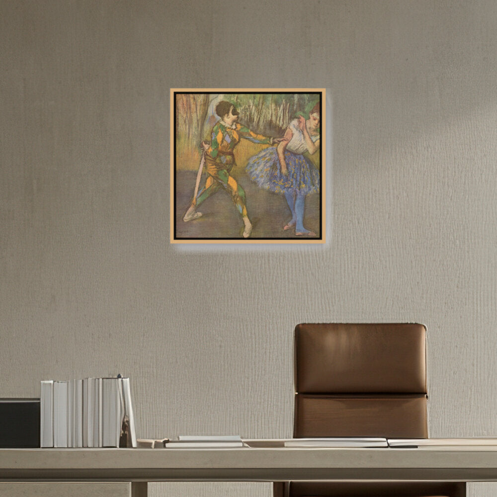 Harlequin And Colombina - FLOATING FRAME