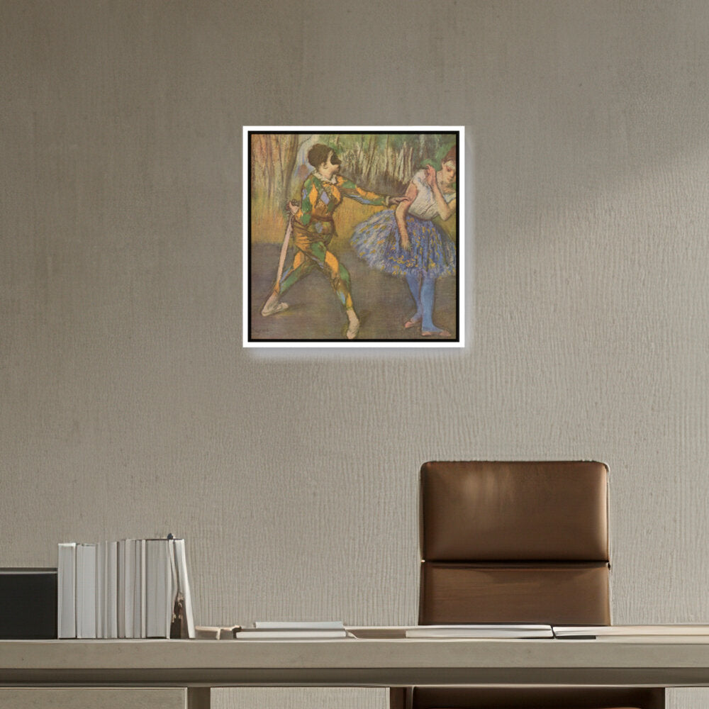 Harlequin And Colombina - FLOATING FRAME