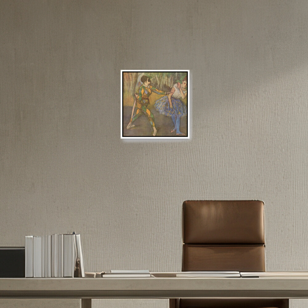 Harlequin And Colombina - FLOATING FRAME