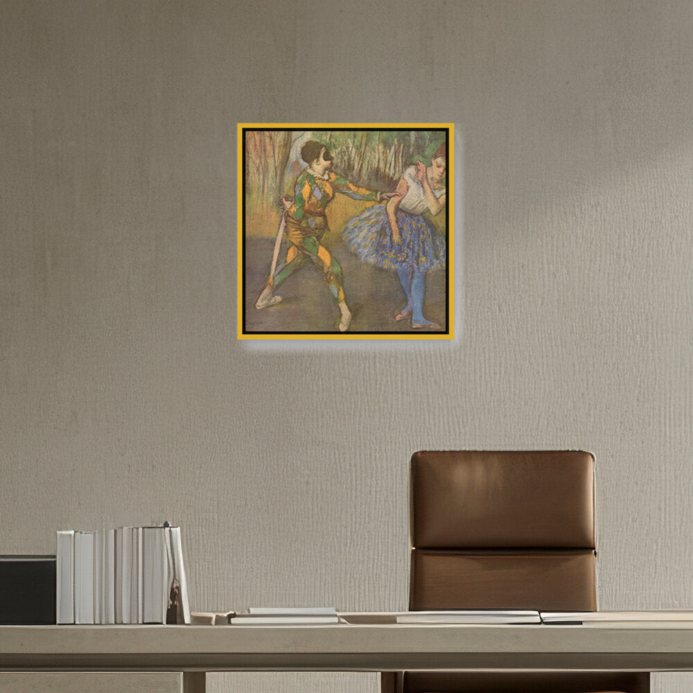 Harlequin And Colombina - FLOATING FRAME