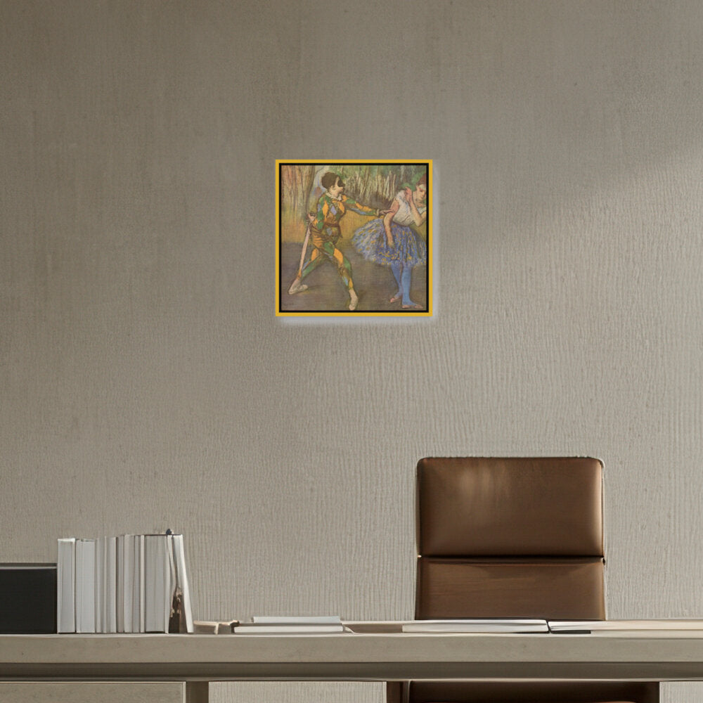 Harlequin And Colombina - FLOATING FRAME