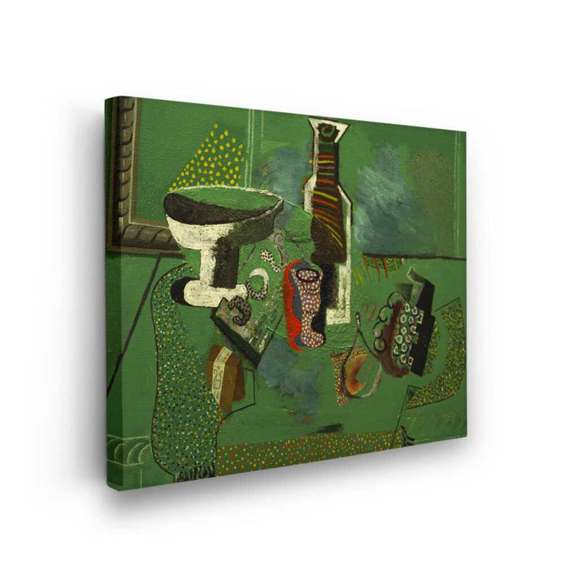 Picasoul - Picasoul Curated - Still Life With Green Background - Wall Decor