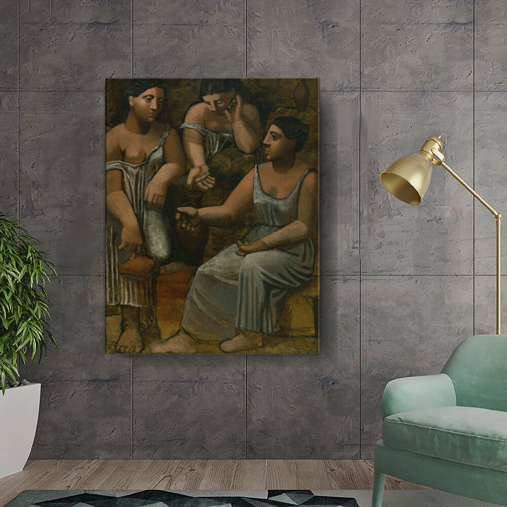 Three Women By The Water Jug