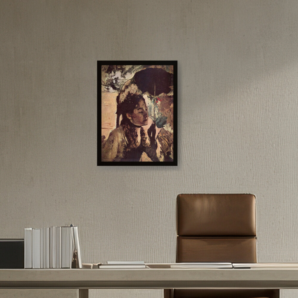 In The Tuileries - Framed Canvas