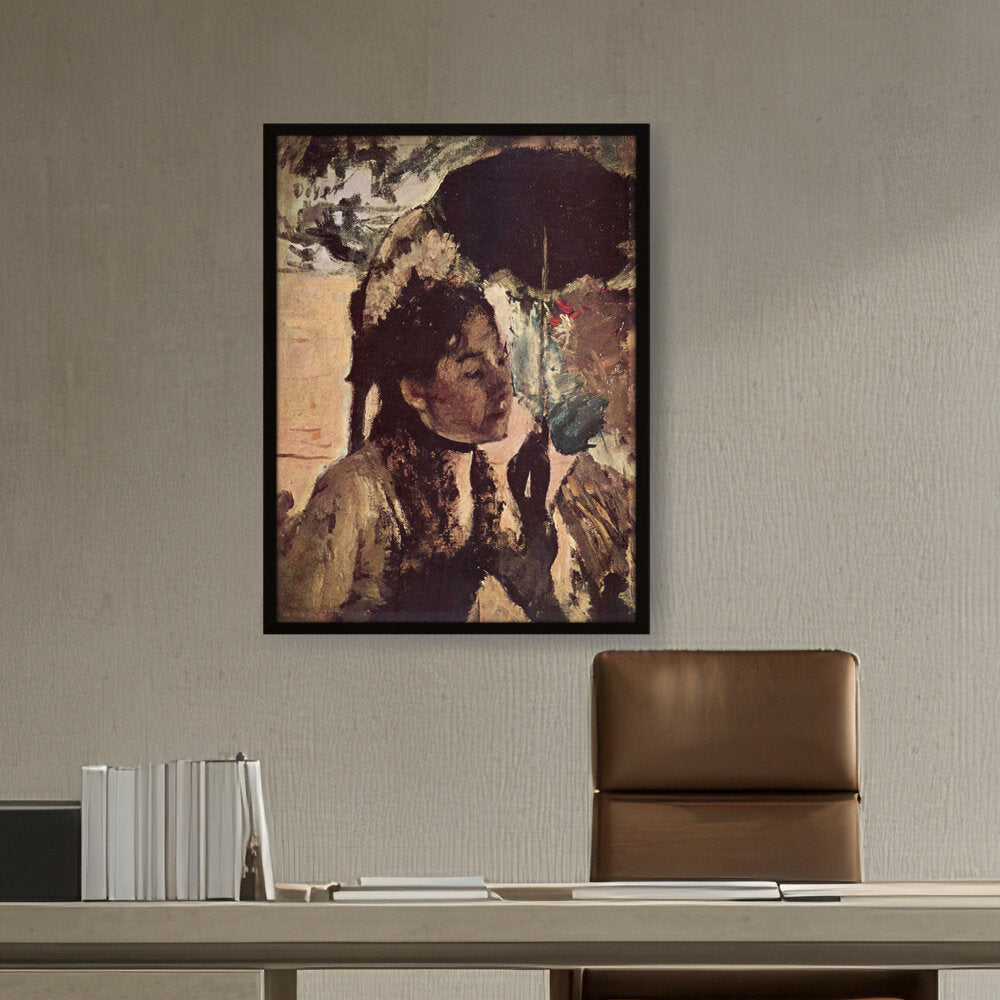 In The Tuileries - Framed Canvas
