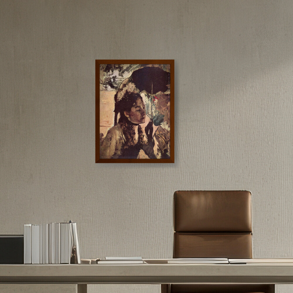 In The Tuileries - Framed Canvas