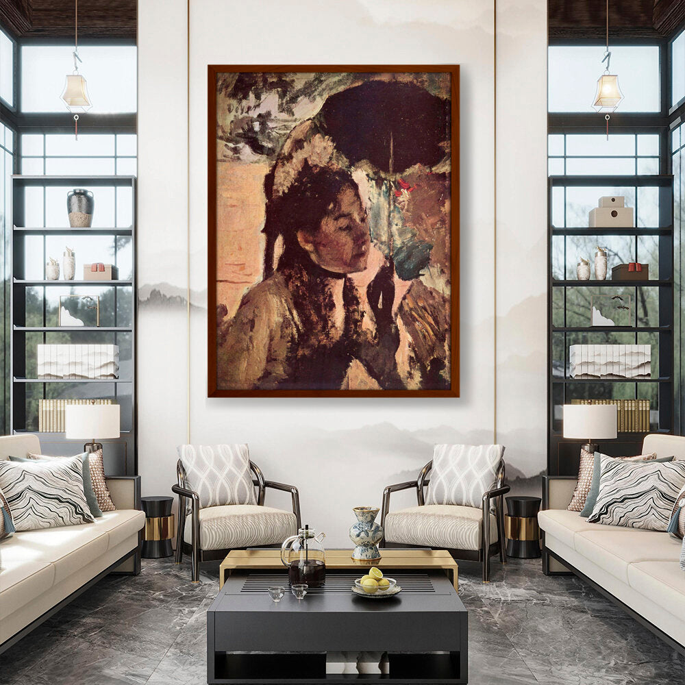 In The Tuileries - Framed Canvas