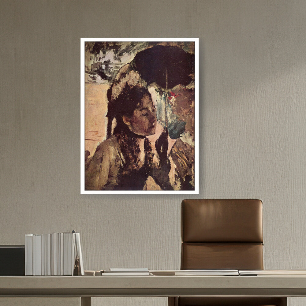 In The Tuileries - Framed Canvas