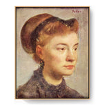 Portrait Of A Young Woman - FLOATING FRAME