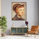 Portrait Of A Young Woman - FLOATING FRAME