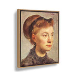 Portrait Of A Young Woman - FLOATING FRAME