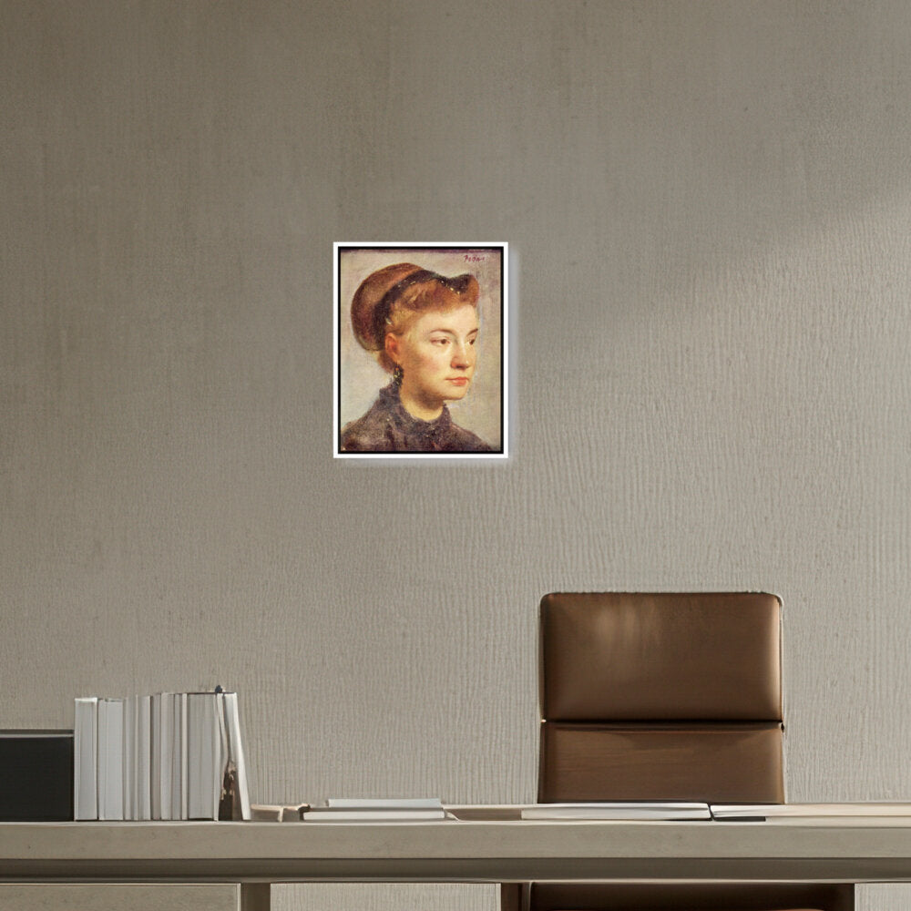 Portrait Of A Young Woman - FLOATING FRAME