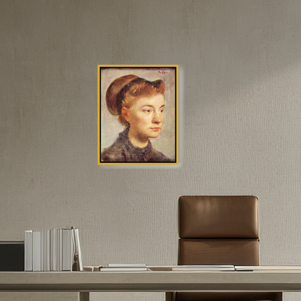 Portrait Of A Young Woman - FLOATING FRAME