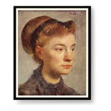 Portrait Of A Young Woman - WALL MOUNT FRAME