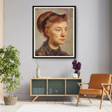 Portrait Of A Young Woman - WALL MOUNT FRAME