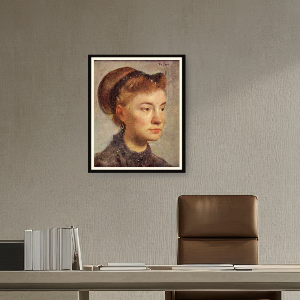 Portrait Of A Young Woman - WALL MOUNT FRAME