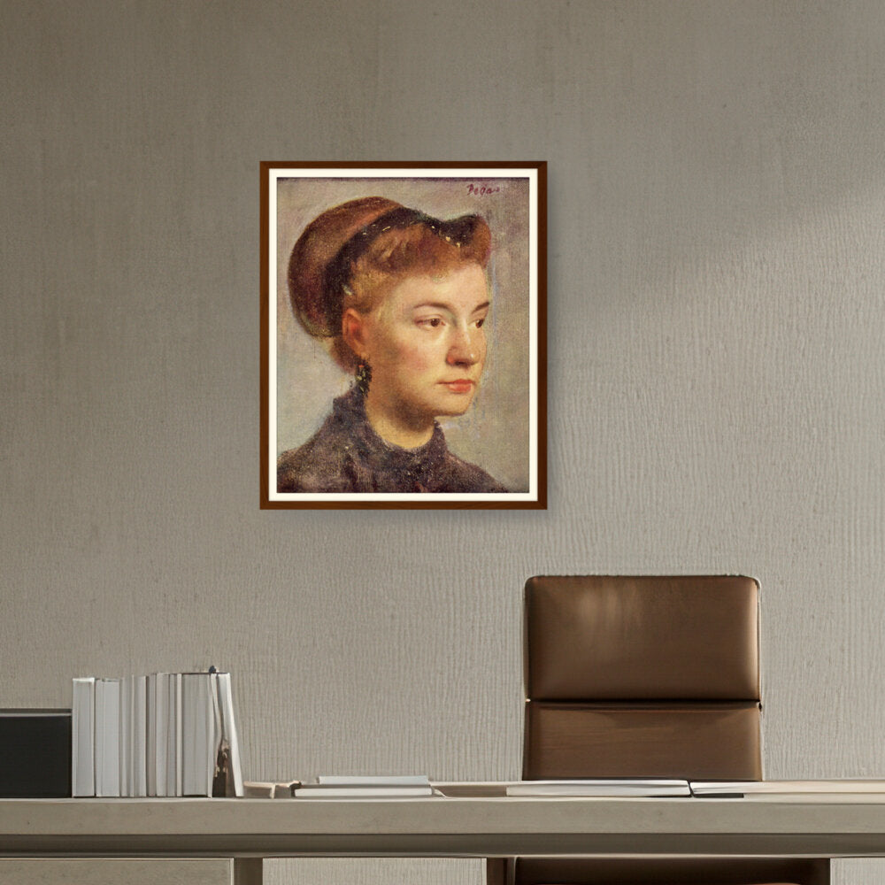 Portrait Of A Young Woman - WALL MOUNT FRAME