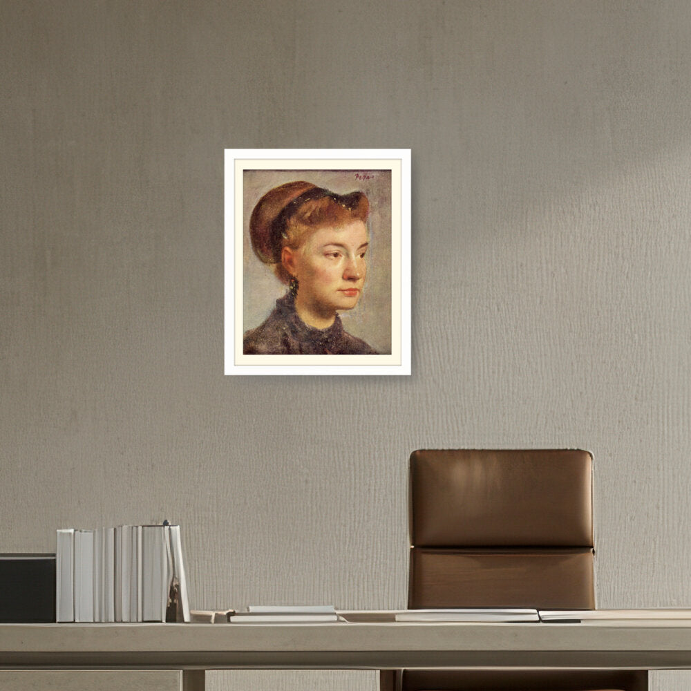 Portrait Of A Young Woman - WALL MOUNT FRAME