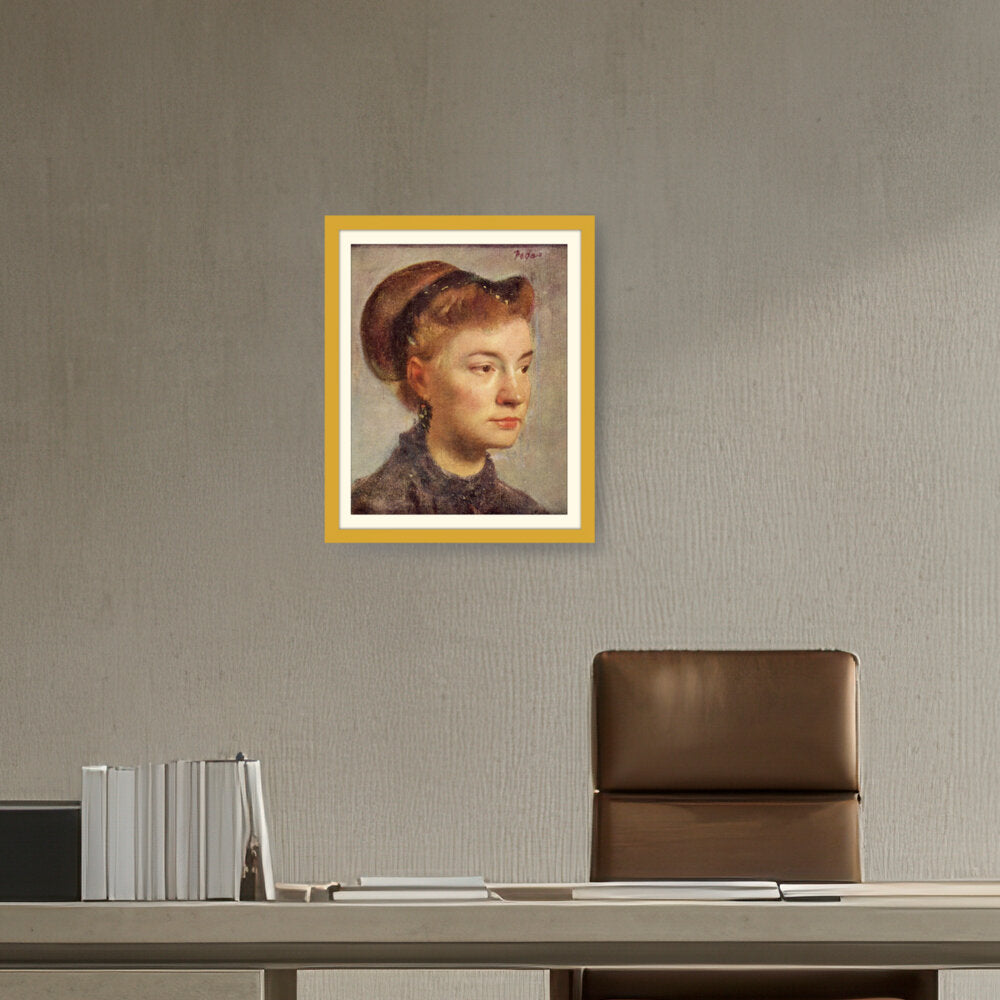 Portrait Of A Young Woman - WALL MOUNT FRAME