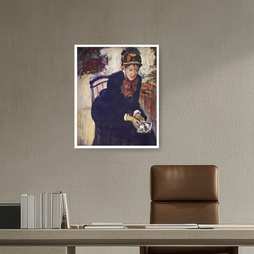 Portrait Of Mary Cassatt - Framed Canvas