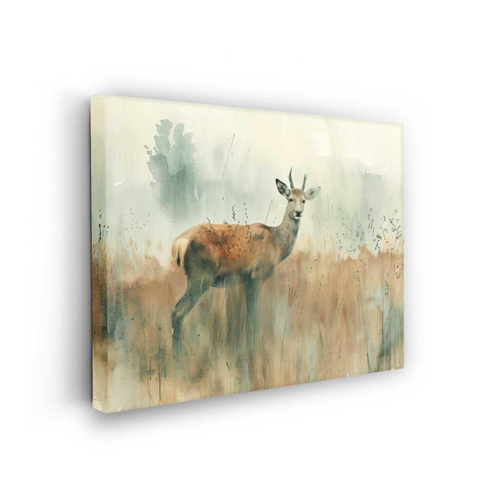 Picasoul - Picasoul Curated - Serene Stag In Misty Fields - Wall Decor