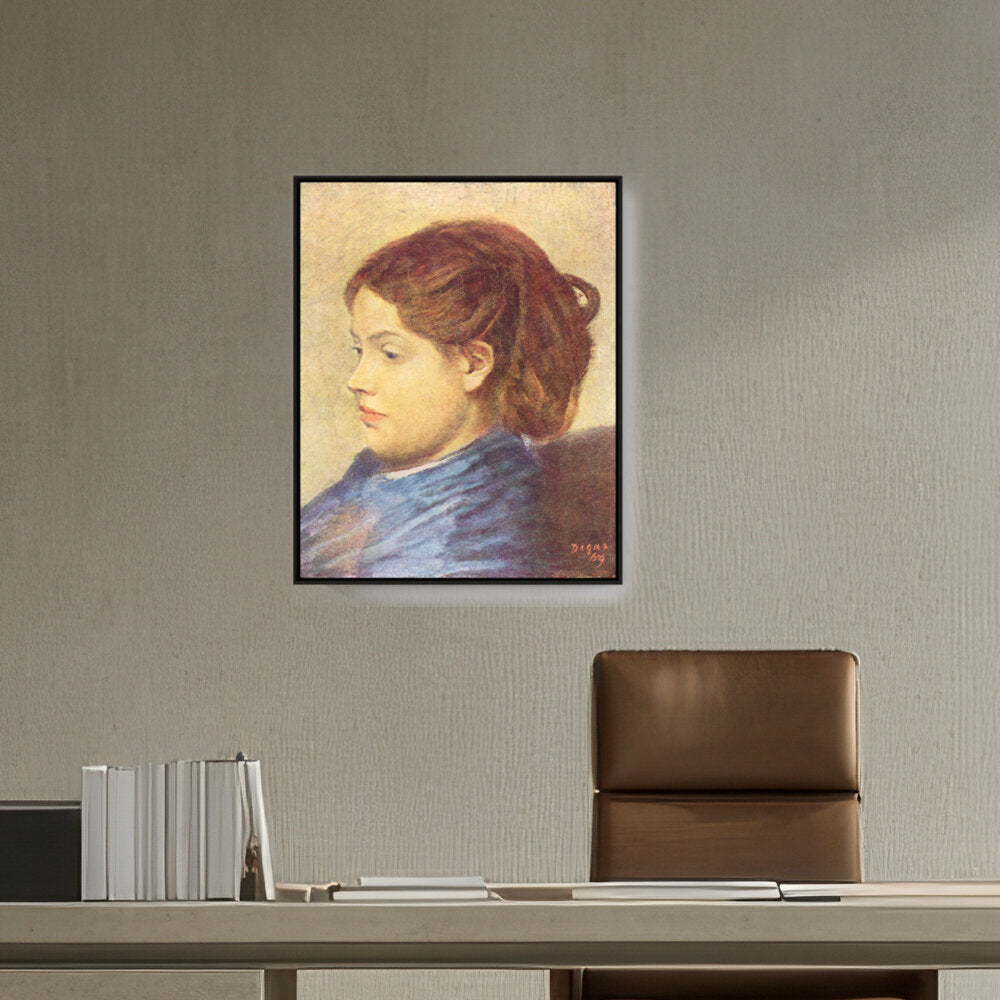 Portrait Of Mademoiselle Dobig - FLOATING FRAME