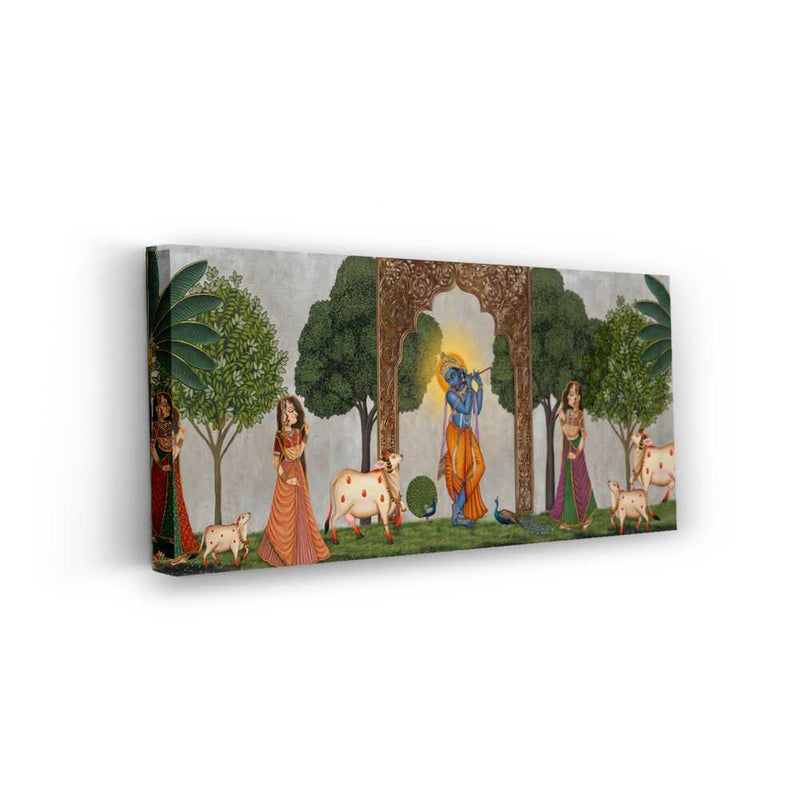 Picasoul - Picasoul Curated - Krishna Playing The Flute - Wall Decor