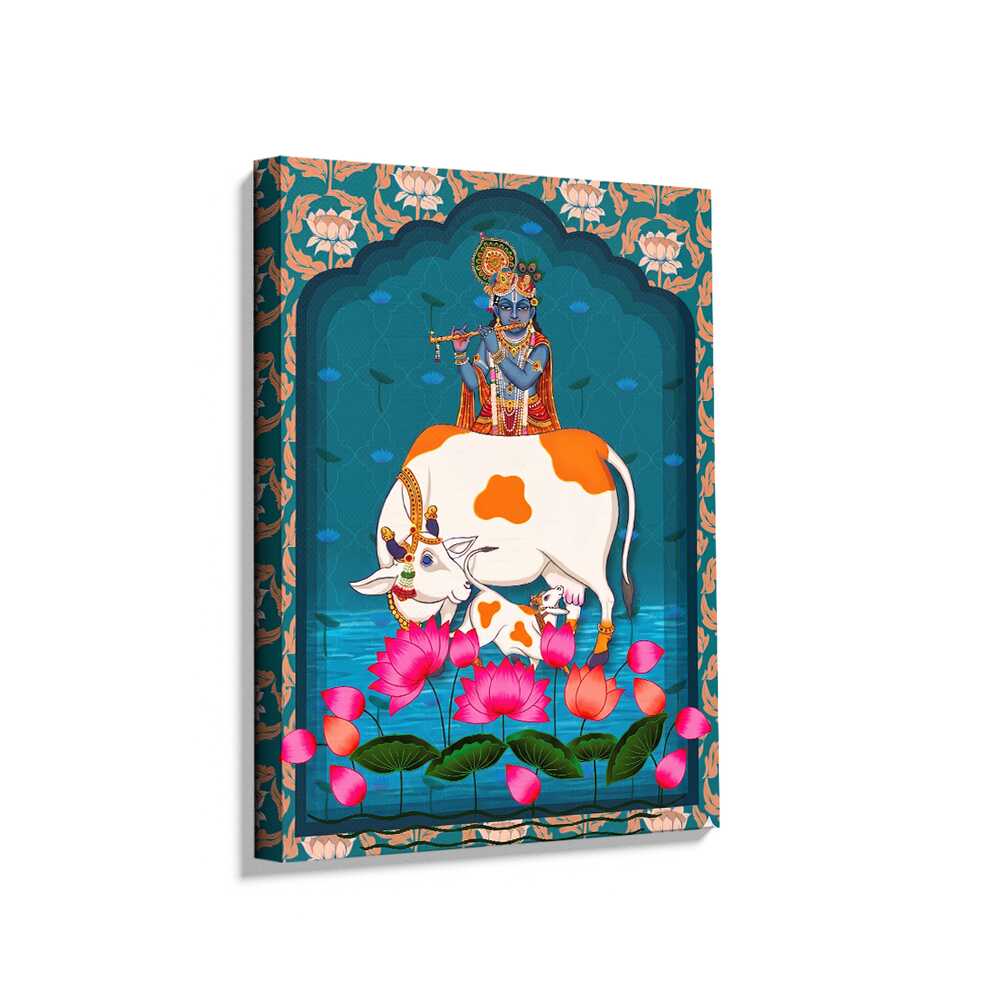 Picasoul - Picasoul Curated - Krishna And The Sacred Cow - Wall Decor