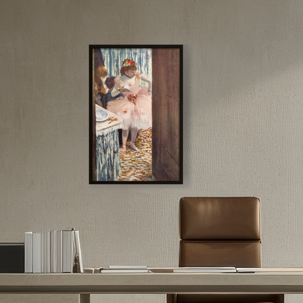 Dancer In Her Box - Framed Canvas