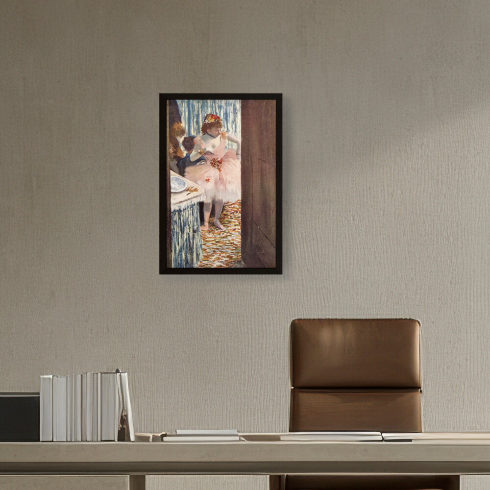 Dancer In Her Box - Framed Canvas