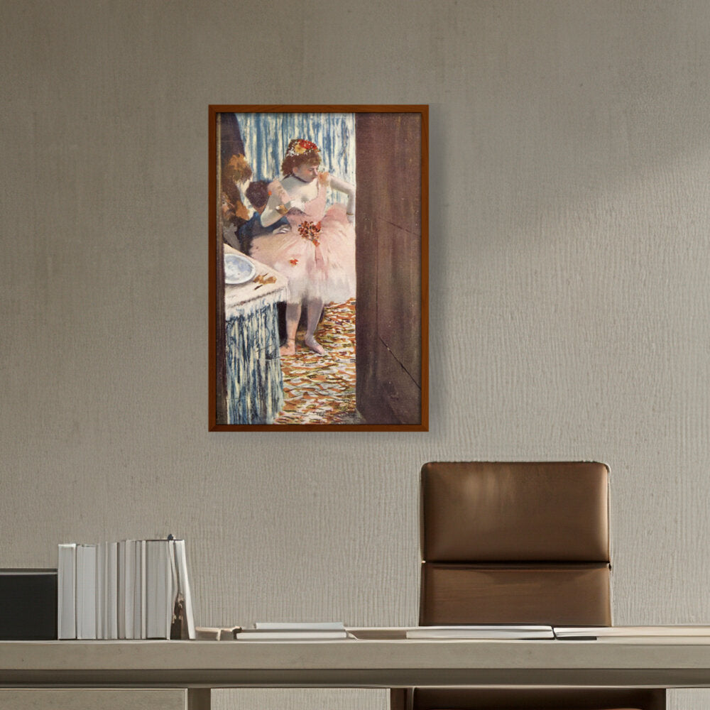 Dancer In Her Box - Framed Canvas
