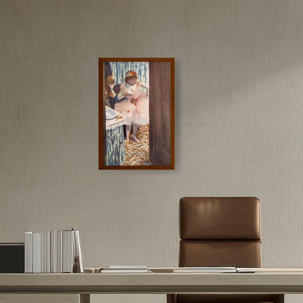 Dancer In Her Box - Framed Canvas
