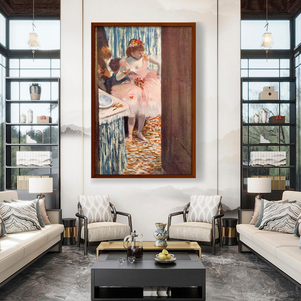 Dancer In Her Box - Framed Canvas