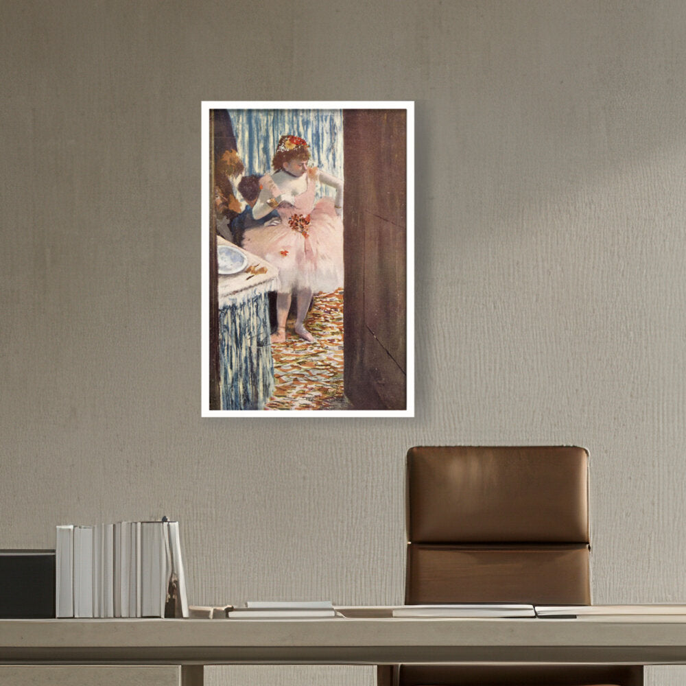 Dancer In Her Box - Framed Canvas