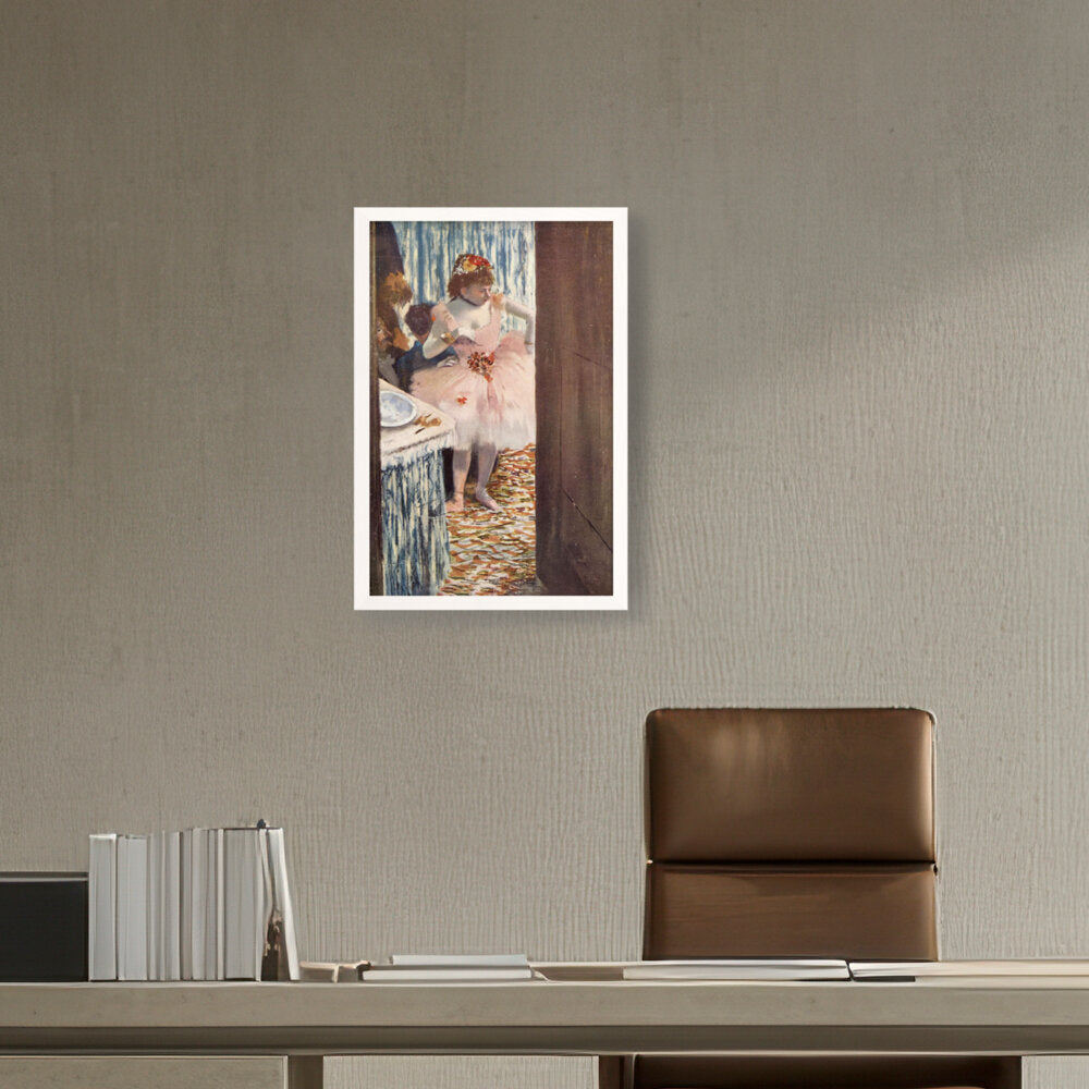 Dancer In Her Box - Framed Canvas