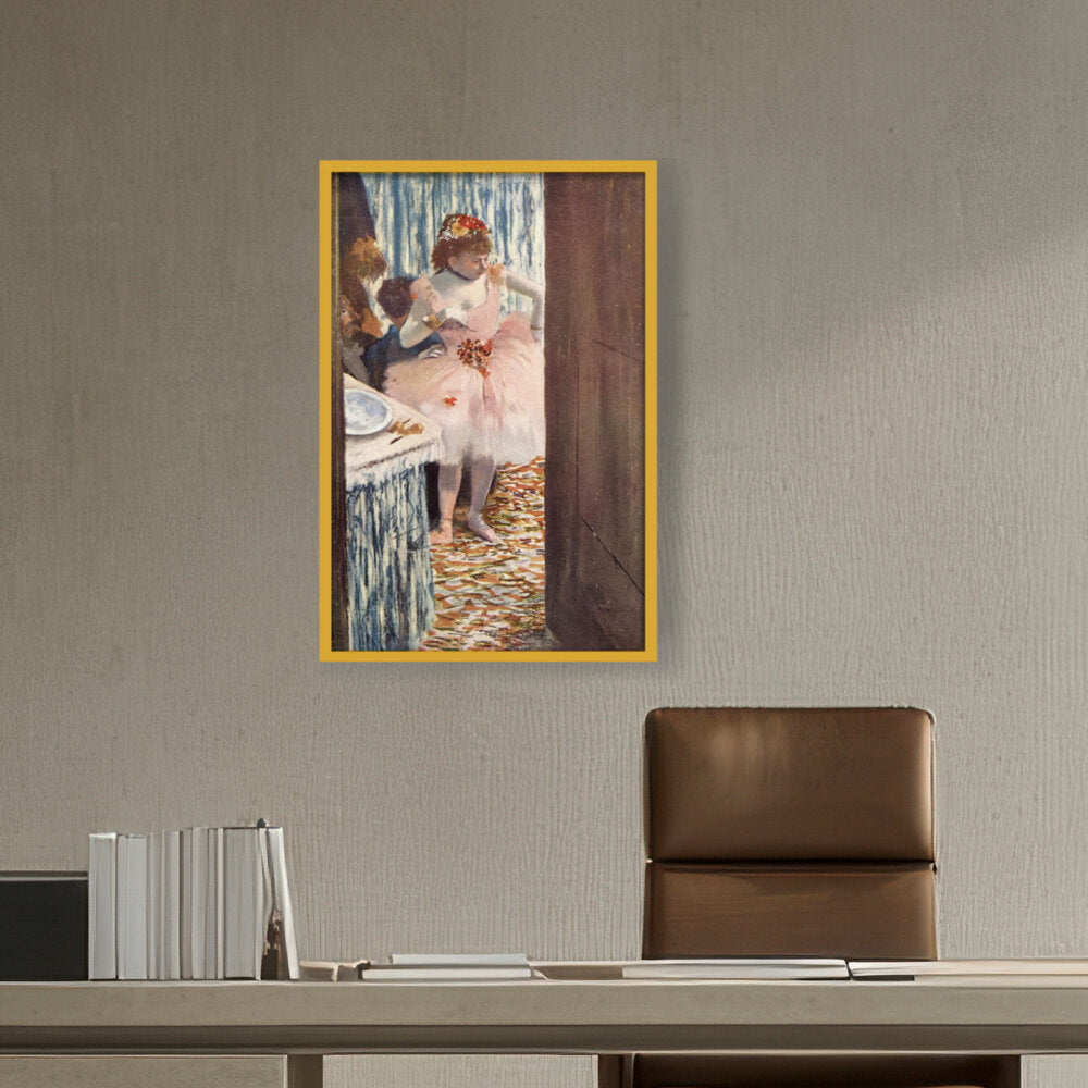 Dancer In Her Box - Framed Canvas