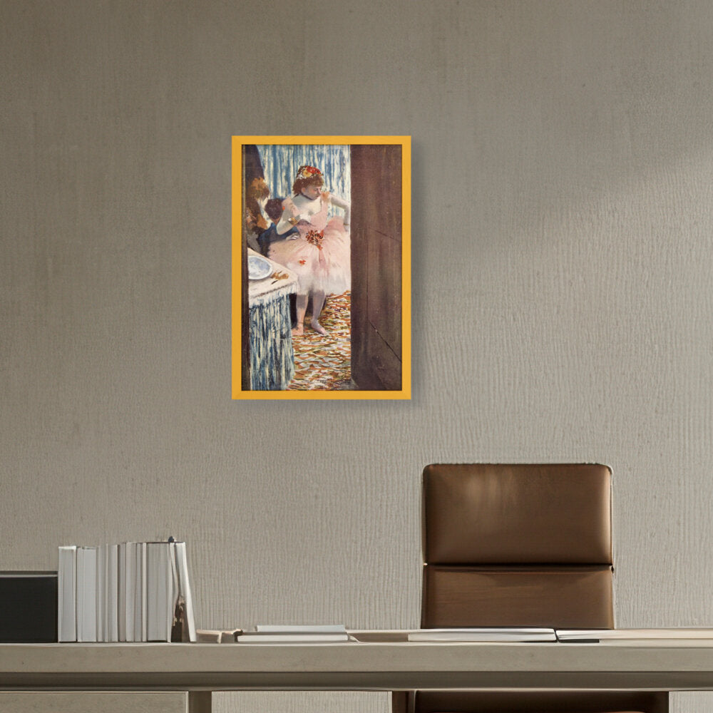 Dancer In Her Box - Framed Canvas