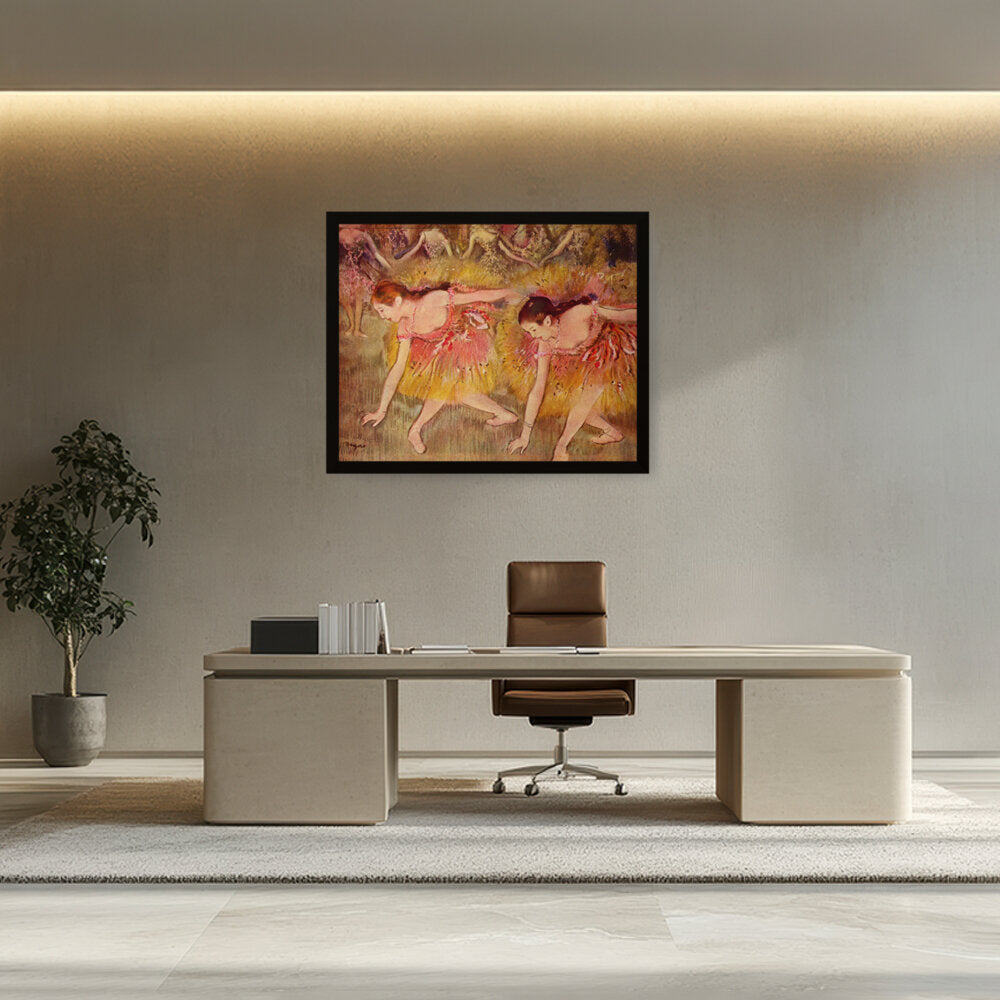 Bowing Dancers - Framed Canvas