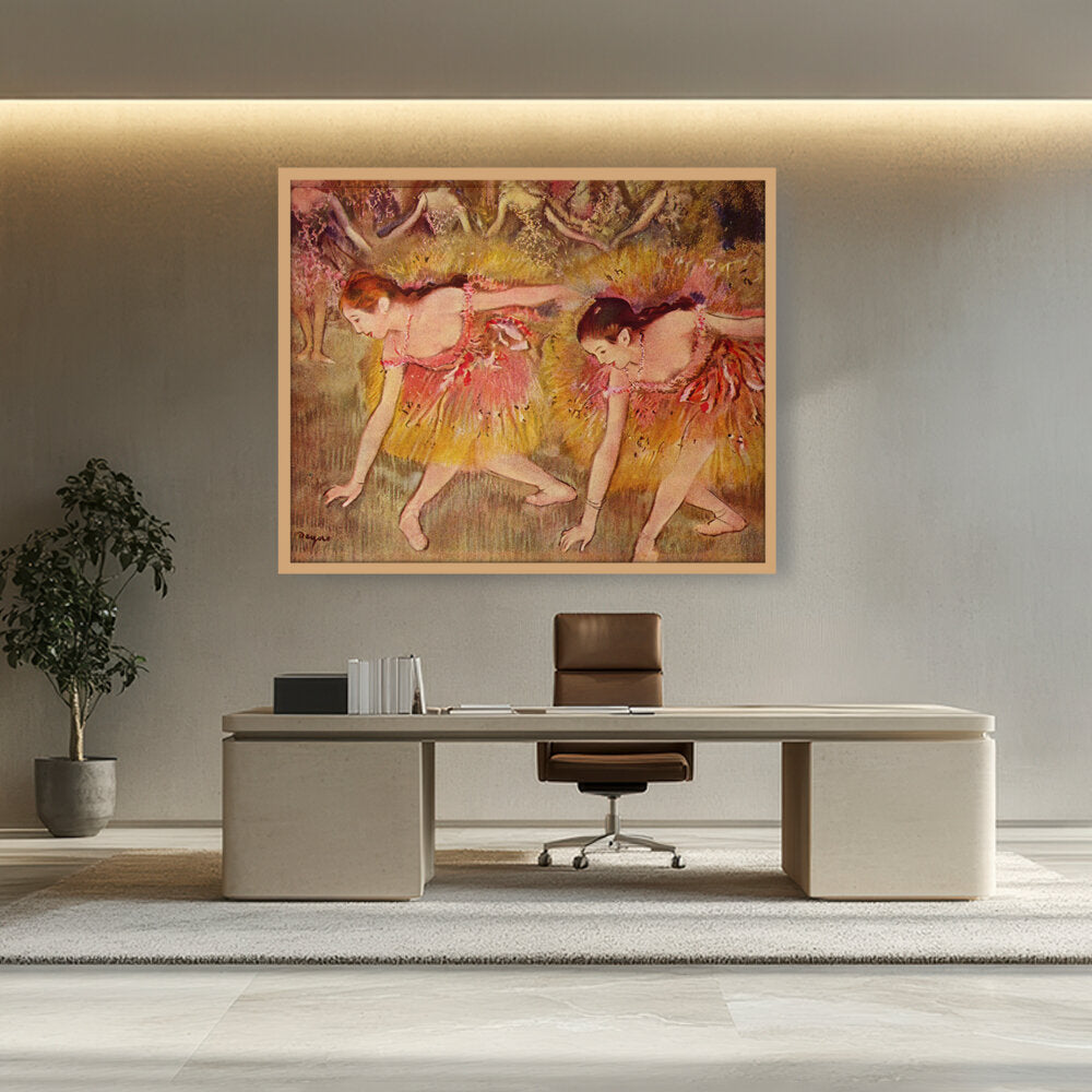 Bowing Dancers - Framed Canvas