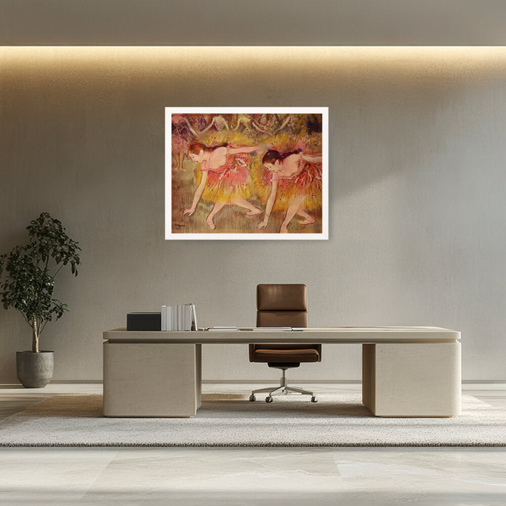 Bowing Dancers - Framed Canvas